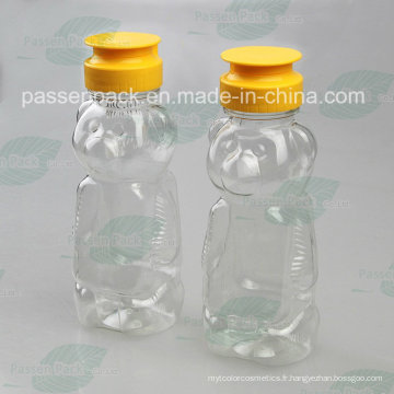 480g Bouteille de miel pour animaux de compagnie avec bouchon de soupape en silicone (PPC-PHB-17)